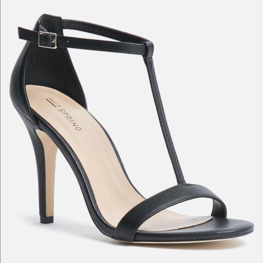 Call It Spring Black T-Bar Stilletto
